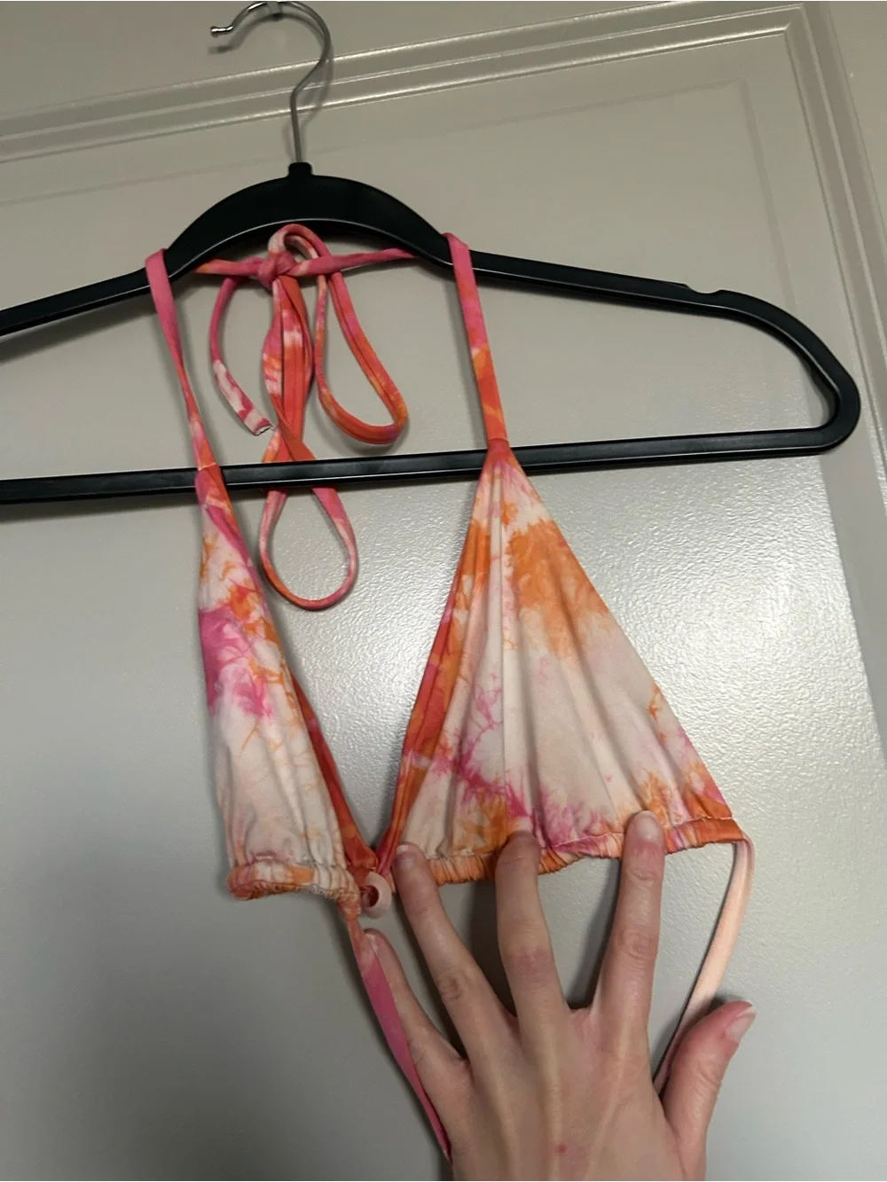 Frankie's Bikinis x Sophia Richie Colab Pink & Orange Sherbert Tasha Bikini Set